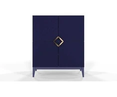 Skandica Komoda, Visby DEMI HIGH, 100.5x120.5 cm, Tamsiai mėlyna