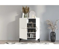 Skandica Komoda, Visby DEMI HIGH, 100,5x120,5 cm, Balta