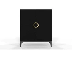 Skandica Komoda, Visby DEMI HIGH, 100.5x120.5 cm, Juoda