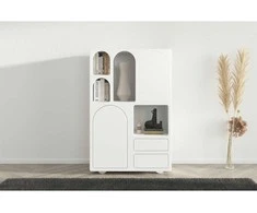 Skandica Komoda, Visby Olimpia, 80x120 cm, Balta