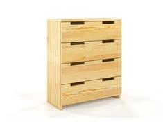 Skandica Medinė komoda Spectrum 4 - pušies mediena - natūrali - 5903812101314 - riešutas