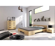 Skandica Medinė lova SPECTRUM - pušies mediena 200x200 - natūrali - 5902273651871
