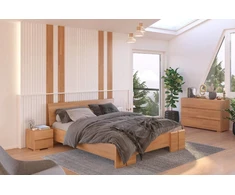 Skandica Medinė lova Vestre Maxi &amp; Long - Bukas - 200x220 - natūrali - 5902273653486