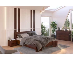 Skandica Medinė lova Vestre Maxi &amp; Long - pušies mediena - 140x220 - natūrali - 5902273652410