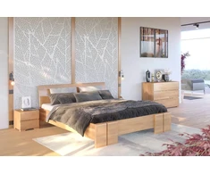 Skandica Medinė lova Vestre Maxi &amp; Long - Bukas - 180x220 - natūrali - 5902273653479