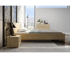 Skandica Medinė lova Vestre Maxi &amp; ST - pušies mediena - 200x200 - natūrali - 5902273652380