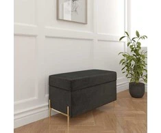 Skandica Sėdimoji suolelis, Dancan BORGO, 37x80 cm, Pilka