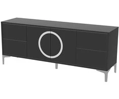 TV staliukas Skandica TV spintelė, EVA, 150x59 cm, juoda