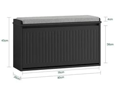 Batai Lentyna, SoBuy FSR98-L-SCH, 80x26x45 cm