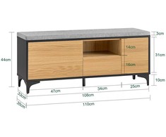 Batai Lentyna, SoBuy FSR175-N, 110x35x44 cm