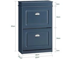 Batai Spinta, SoBuy FSR78-B, 55x24x83 cm