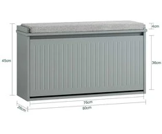 Batai Lentyna, SoBuy FSR98-L-HG, 80x26x45 cm