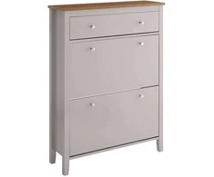 Sobuy Batų spintelė, 80x25x108 cm, šviesiai ruda, MDF mediena