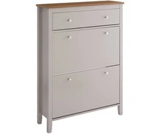 Sobuy Batų spintelė, 80x25x108 cm, šviesiai ruda, MDF mediena