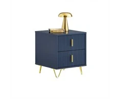 Sobuy Naktinis staliukas, 40x40x47 cm, mėlynas, MDF