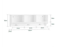 Kabatinė, SoBuy FHK35-W, 100x20x30 cm