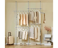 Sobuy Spintos organizatorius, 124x226x200x295 cm, pilka, metalas