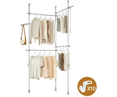 Sobuy Spintos organizatorius, 124x226x200x295 cm, pilka, metalas