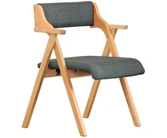 Sobuy Sulankstoma valgomojo kėdė 61,5x56x77,6 cm tamsiai pilka, mediena