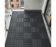 Sobuy Terasos plytelės, 35 vnt., 30,5 x 30,5 x 2 cm, pilkos