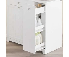 Sobuy Vonios spintelė 78x38x90 cm balta, laikymo
