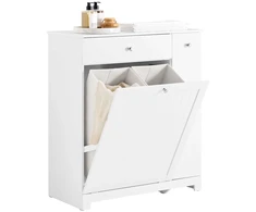 Sobuy Vonios spintelė 78x38x90 cm balta, laikymo