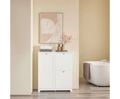 Sobuy Vonios spintelė 78x38x90 cm balta, laikymo