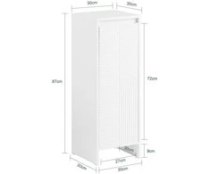 Vonia spintelis, SoBuy BZR154-W, 30x30x87 cm