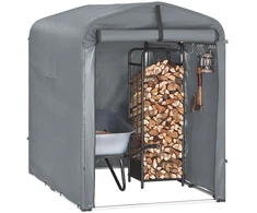 Sodo namelis, SoBuy KLS11-DG, 120x176x163 cm, Pilkas