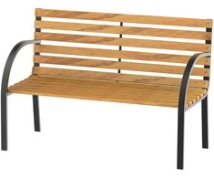 Outsunny Sodo suoliukas, 2-vietis sodo suolas W122 x D60 x H83 cm