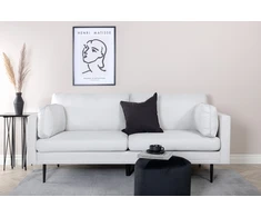 Sofa, Boom, 203x90 cm, kreminė