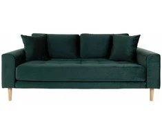 House Sofa, Lido 2,5 vietų, Tamsiai žalia, Natūralios medžio kojos