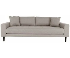 House Sofa, Lido 3 vietų, Akmuo, Juoda.