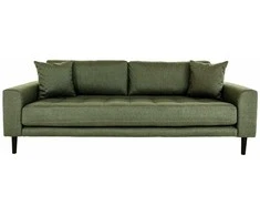 House Sofa, Lido 3 vietų, alyvinė žalia ir juoda