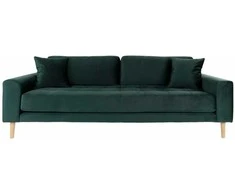 House Sofa, Lido 3 vietų, Tamsiai žalia, Natūralus medis