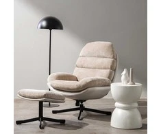 Sofa Novanook Fotelis su pakoja, UNO, 102x77,5x90 cm, Smėlio spalvos