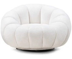 Sofa Novanook Lounge kėdė, LOEL, 66x100x100 cm, Balta