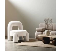 Sofa Novanook Lounge kėdė, LUCCA, 74.4x68x80 cm, Kremas