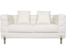 Nua Dvivietė sofa, 160 x 80 x 85 cm, balta
