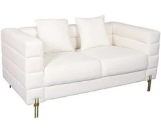 Nua Dvivietė sofa, 160 x 80 x 85 cm, balta