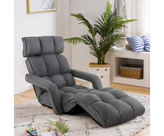 Sofa Promotions Grindinis kėdė, 195,6x72,4x19,1 cm, tamsiai pilka