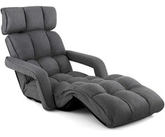 Sofa Promotions Grindinis kėdė, 195,6x72,4x19,1 cm, tamsiai pilka