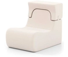 Sofa Promotions Grindų kėdė 95,3x64,8x81,3 cm smėlio spalvos