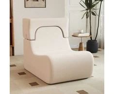 Sofa Promotions Grindų kėdė 95,3x64,8x81,3 cm smėlio spalvos