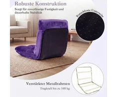 Sofa Promotions Sulankstoma grindų kėdė 49,5x60x51 cm violetinė