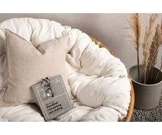 Sofa Venture Design Dviejų vietų rataninis dvivietis fotelis 150x54x34 cm smėlio spalvos medvilnė