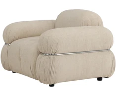 Sofa Venture Design Fotelis Mika Smėlio spalvos Metalas