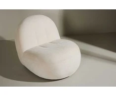 Sofa Venture Design Fotelis Omaha 87x61x65 cm baltos spalvos audinys