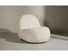 Sofa Venture Design Fotelis Omaha 87x61x65 cm baltos spalvos audinys