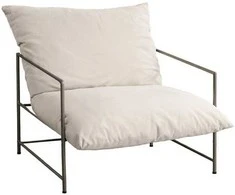 Sofa Venture Design Fotelis Sedalia 67x73 cm smėlio spalvos, metalinis rėmas